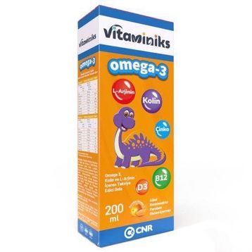 Cnr Vitaminiks Omega-3 Kolin L-Arjinin 200 ml Sıvı