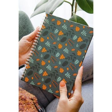 Co Notes Sert Kapak Kareli Spiralli Defter