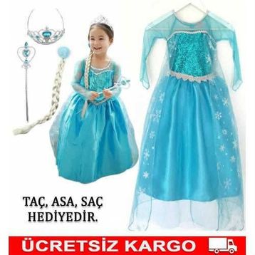 Çocuk Elsa Kostümü