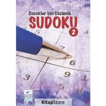 Çocuklar İçin Çözümlü Sudoku 2 Pötikare Yayınları