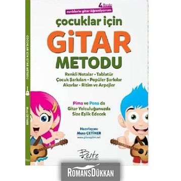 Çocuklar İçin Gitar Metodu Renklerle Gitar Öğreniyorum Musa Çetiner Beste Yayınları