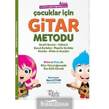Çocuklar İçin Gitar Metodu Renklerle Gitar Öğreniyorum Musa Çetiner Beste Yayınları