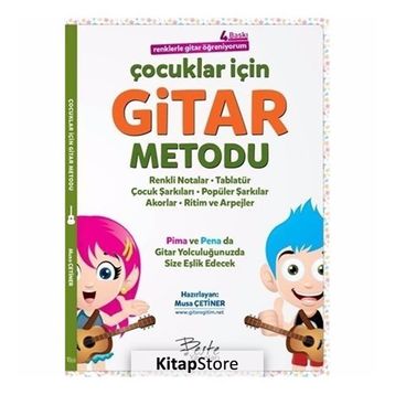 Çocuklar İçin Gitar Metodu Renklerle Gitar Öğreniyorum Musa Çetiner Beste Yayınları