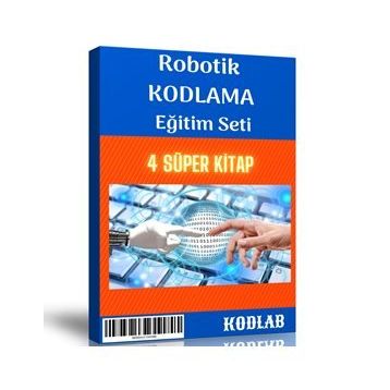 Çocuklara Robotik Kodlama Eğitim Seti 4 Süper Kitap Enine Boyuna Eğitim