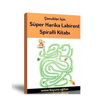 Çocuklara Süper Harika Labirent Kitabı Enine Boyuna Eğitim