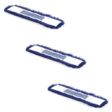 Cod-Ex 3 Adet 40 cm Orlon Nemli Palet Tablet Toz Toplama Statik Mop Takımı Seti