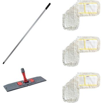 Cod-Ex 40 cm Nemli Mop + Katlanır Aparat + Metal Vidalı Sap