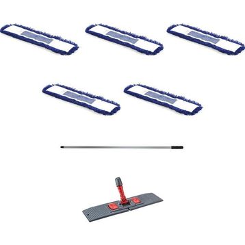 Cod-Ex 5 Adet 40 cm Orlon Nemli Palet Tablet Toz Toplama Statik Mop Takımı Seti