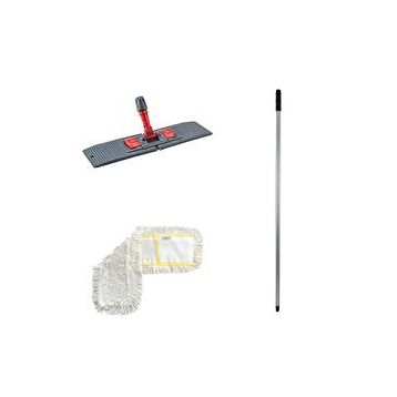 Cod-Ex 50 cm Nemli Mop + Katlanır Aparat + Metal Vidalı Sap