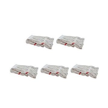 COD-EX Yedek Dar Islak Paspas Başlığı Beyaz 5 Adet 17 cm Mop