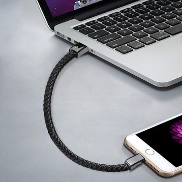 Codegen CDG-CNV53 Micro USB Deri Bileklikli Siyah Şarj Data Kablosu