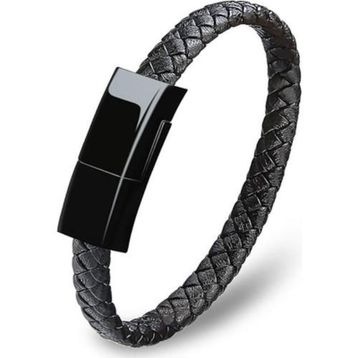 Codegen CDG-CNV53 Micro USB Deri Bileklikli Siyah Şarj Data Kablosu