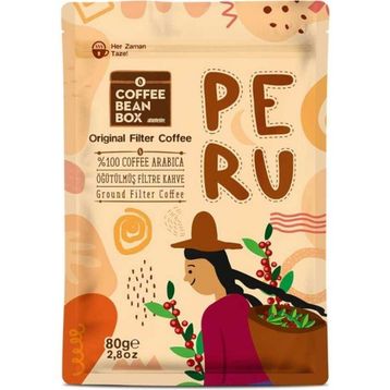 Coffee Bean 80 gr Box Altıntelve Coffee Bean Box Peru Filtre Kahve