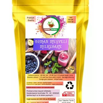 Coffee Naturelle 1 kg Orman Meyvesi Aromalı Milkshake Smoothie Frappe