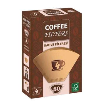 Coffee No: 4 80'li Filtre Kahve Kağıdı