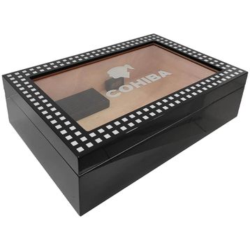 Cohiba Humidor Siyah Puro Kutusu