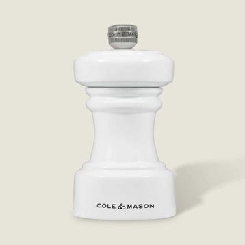 Cole & Mason Hoxton Parlak Beyaz 104 mm Biber Değirmeni
