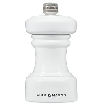 Cole & Mason Hoxton Parlak Beyaz 104 mm Tuz Değirmeni