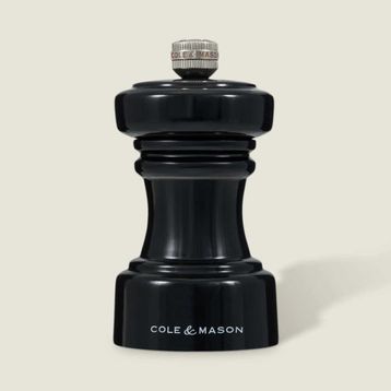 Cole & Mason Hoxton Parlak Siyah 104 mm Tuz Değirmeni