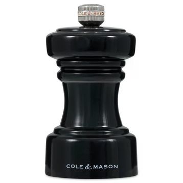 Cole & Mason Hoxton Parlak Siyah 104 mm Tuz Değirmeni