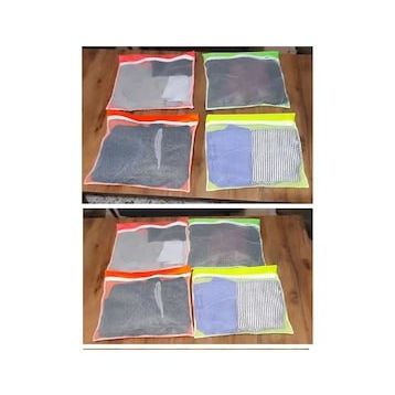 Colezium 4 Renk Bavul İçi Düzenleyici Fermuarlı 4 Adet Valiz Organizeri