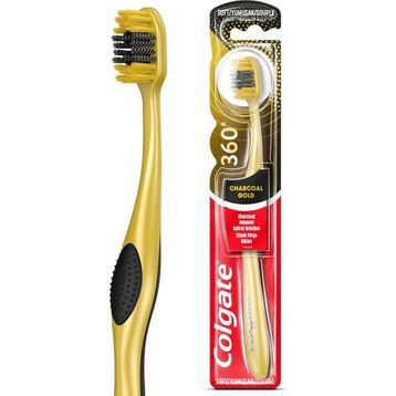 Colgate 360 Charcoal Gold Yumuşak Diş Fırçası