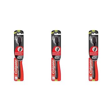Colgate 360 Siyah Charcoal Orta 3 Adet Diş Fırçası
