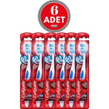 Colgate 360 Visible White Beyazlatıcı 6 Adet Orta Diş Fırçası
