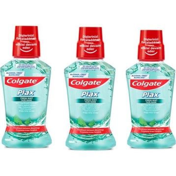 Colgate 3x250 ml Plax Taze Nane Ferahlığı Ağız Bakım Suyu