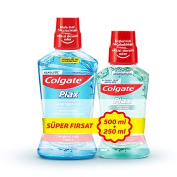 Colgate 500 ml Plax Blue + 250 ml Plax Green