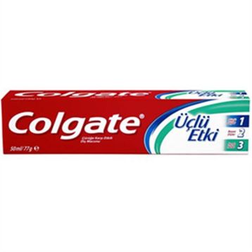 Colgate Çürüğe Karşı Etkili 3'lü Etki 50 ml Diş Macunu