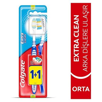 Colgate Extra Clean 1+1 2 Adet Diş Fırçası