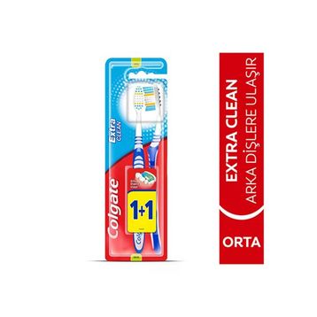 Colgate Extra Clean 1+1 2 Adet Diş Fırçası