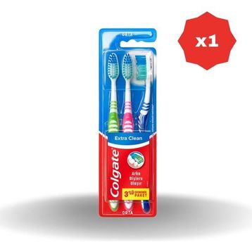 Colgate Extra Clean 1+1 2 Adet Diş Fırçası
