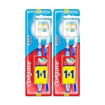 Colgate Extra Clean Orta 1+1 2 Adet Diş Fırçası