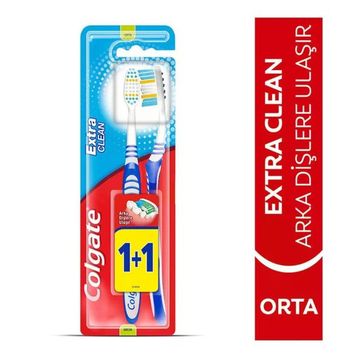 Colgate Extra Clean Orta 1+1 Diş Fırçası