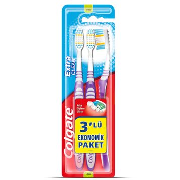 Colgate Extra Clean Orta 2+1 Diş Fırçası