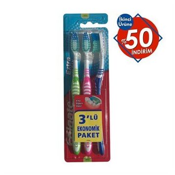 Colgate Extra Clean Orta 3+1 4'lü Diş Fırçası