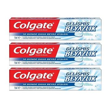 Colgate Gelişmiş Beyazlık 3x75 ml Diş Macunu