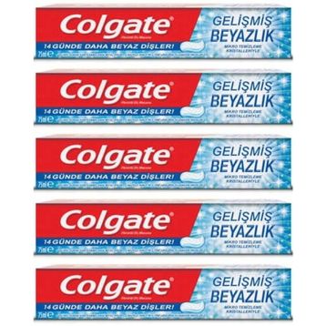 Colgate Gelişmiş Beyazlık 5x75 ml Diş Macunu