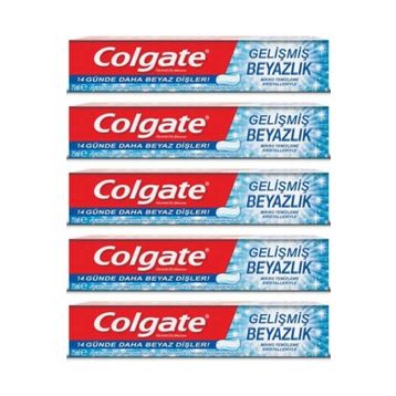Colgate Gelişmiş Beyazlık 5x75 ml Diş Macunu