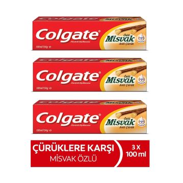 Colgate Misvak Özlü 3x100 ml Diş Macunu