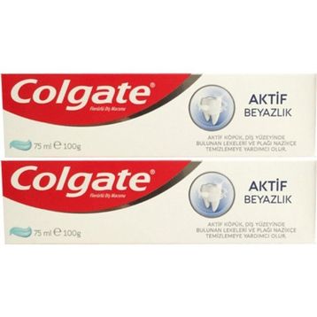 Colgate Optik Beyaz Aktif Kömür 75 ml x 2 Beyazlatıcı Diş Macunu