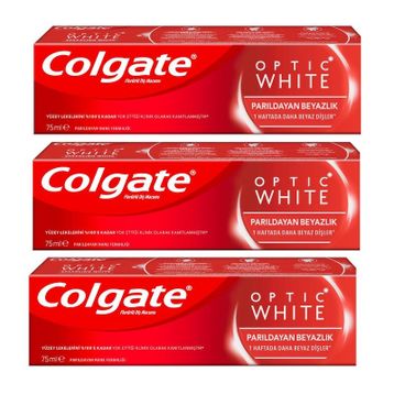 Colgate Optik Parıldayan Beyazlık 3x75 ml Diş Macunu