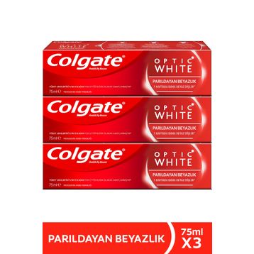 Colgate Optik Parıldayan Beyazlık 3x75 ml Diş Macunu