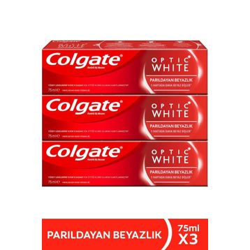 Colgate Optik Parıldayan Beyazlık 3x75 ml Diş Macunu