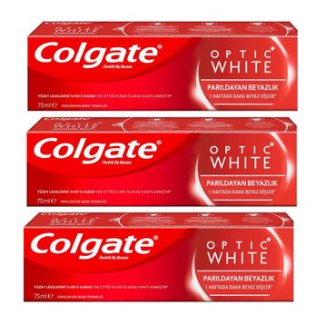 Colgate Optik Parıldayan Beyazlık 3x75 ml Diş Macunu