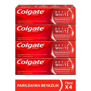 Colgate Optik Parıldayan Beyazlık 4x75 ml Diş Macunu