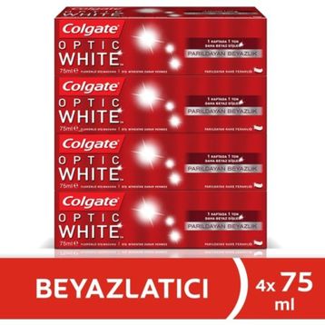 Colgate Optik Parıldayan Beyazlık 4x75 ml Diş Macunu
