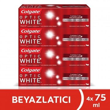 Colgate Optik Parıldayan Beyazlık 4x75 ml Diş Macunu
